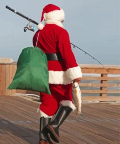 Santa Fishing Paint By Numbers