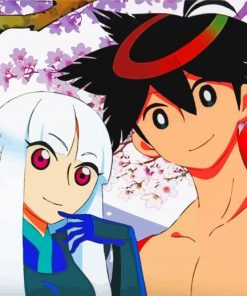 Shichika And Togame Katanagatari Characters Paint By Numbers