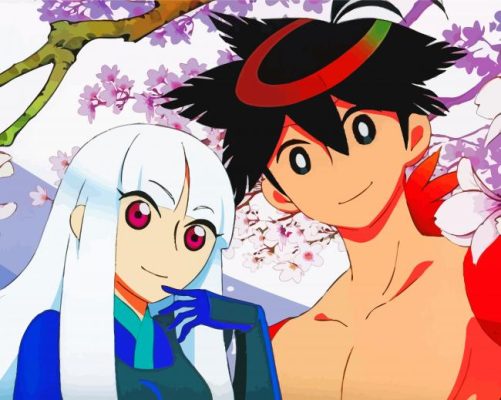 Shichika And Togame Katanagatari Characters Paint By Numbers