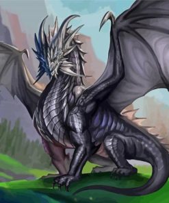 Silver Dragon Paint By Numbers