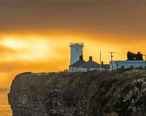 South Wales Coast Uk At Sunset Paint By Numbers