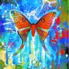 Splatter Whimsical Butterfly Paint By Numbers