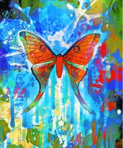 Splatter Whimsical Butterfly Paint By Numbers