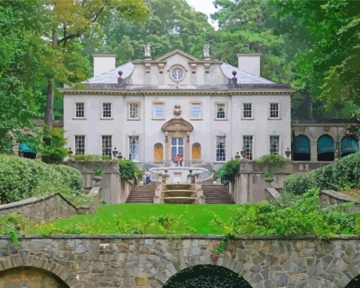 Swan House At Atlanta History Center Atlanta Georgia Paint By Numbers