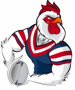 Sydney Roosters Art Sport Paint By Numbers