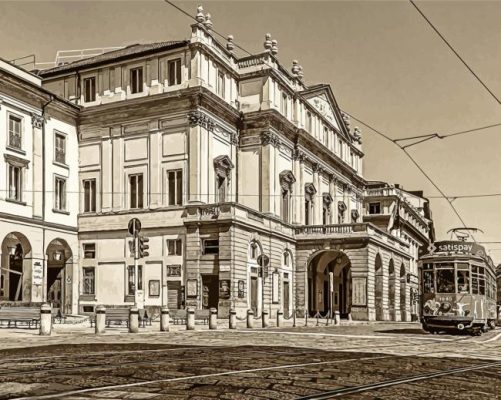 Teatro Alla Scala Milan Italy Paint By Numbers