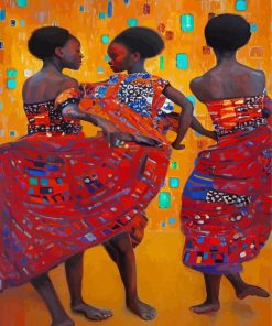 The African Dancing Girls Paint By Numbers