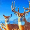 The Deer Couple Paint By Numbers