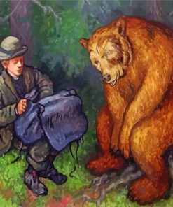 The Lash And The Bear Theodor Kittelsen Paint By Numbers