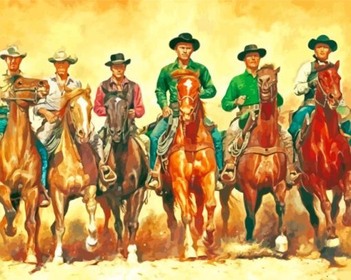 The Magnificent Seven Art Paint By Numbers