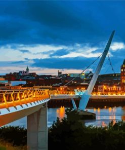 The Peace Bridge Derry Paint By Numbers