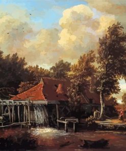 The Water Mill Hobbema Paint By Numbers