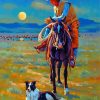 The Western Cowboy And Dog Paint By Numbers