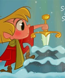 The Sword In The Stone Little Arthur Paint By Numbers