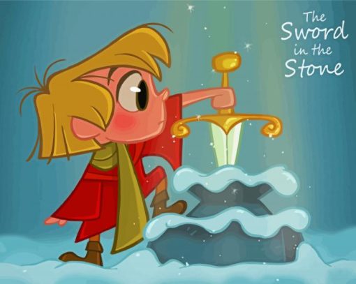 The Sword In The Stone Little Arthur Paint By Numbers