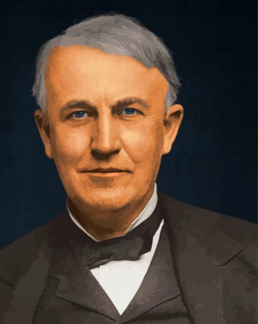 Thomas Edison American Inventon Paint By Numbers