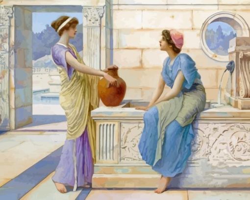 Vintage Greek Women Paint By Numbers