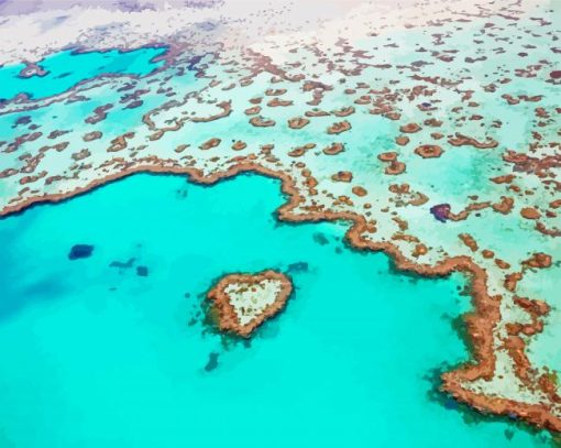 Whitsundays Great Barrier Reef Paint By Numbers