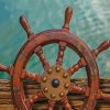 Wooden Ship Wheel Paint By Numbers