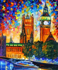 Abstract Big Ben Art Paint By Numbers