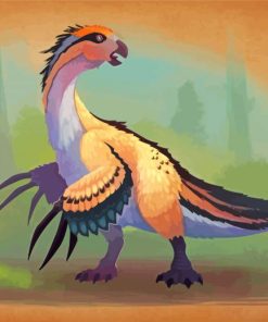 Aesthetic Therizinosaurus Paint By Numbers