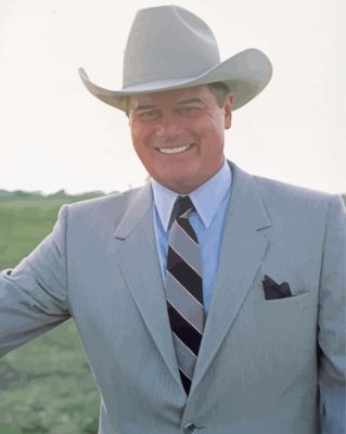 Larry Hagman Paint By Numbers