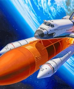 Aesthetic Space Shuttle Discovery Paint By Numbers