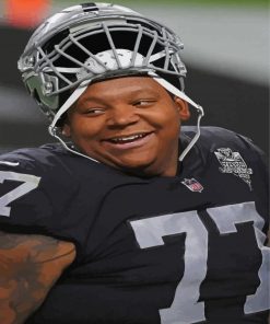 American Football Player Trent Brown Paint By Numbers