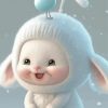 Baby White Bunny Paint By Numbers