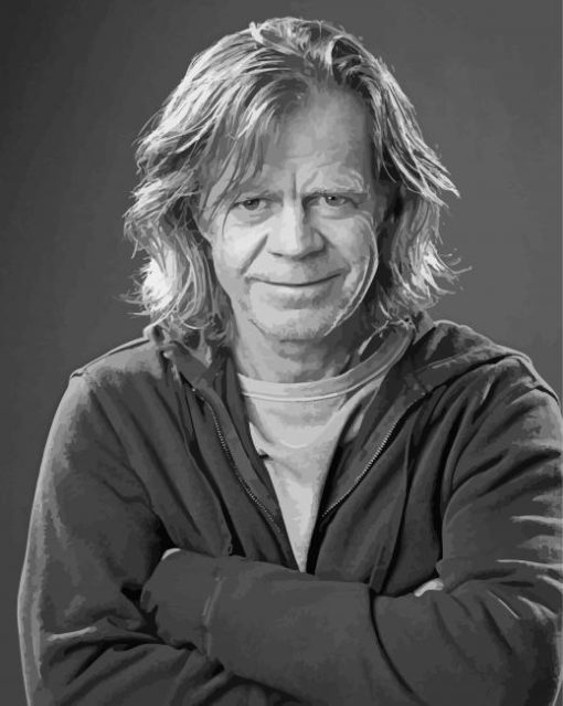 Black And White William H Macy Actor Paint By Numbers