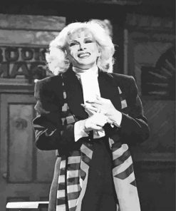 Black And White Joan Rivers Paint By Numbers