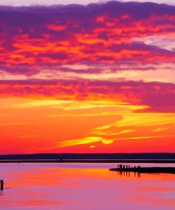 Chincoteague Island At sunset Paint By Numbers