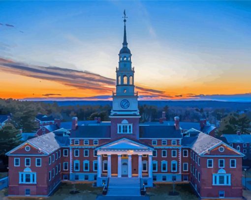 Colby College At Sunset Paint By Numbers