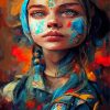 Colorful Girl Paint By Numbers