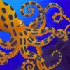 Cool Blue Ring Octopus Paint By Numbers