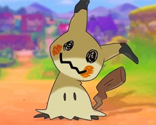 Cool Mimikyu Paint By Numbers