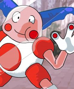 Funny Mr Mime Cartoon Paint By Numbers