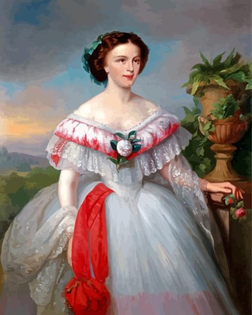 Gorgeous Empress Elisabeth Of Austria Paint By Numbers