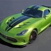 Green Dodge Viper Paint By Numbers