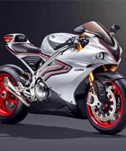 Grey Superbike Paint By Numbers