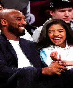 Happy Kobe And Gianna Paint By Numbers