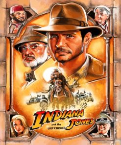 Indiana Jones And The Last Crusade Poster Paint By Numbers