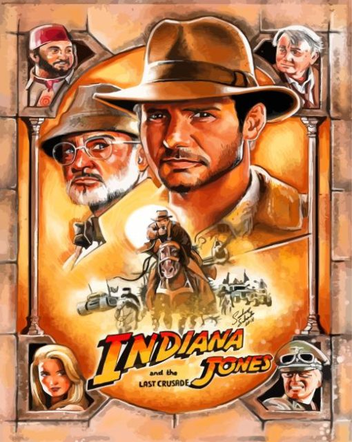 Indiana Jones And The Last Crusade Poster Paint By Numbers