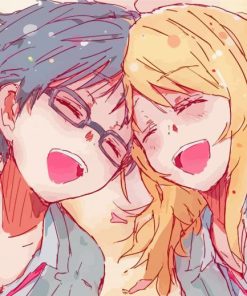 Kousei And Kaori Your Lie In April Art Paint By Numbers