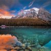 Lake Louise Canada Sunset Paint By Numbers