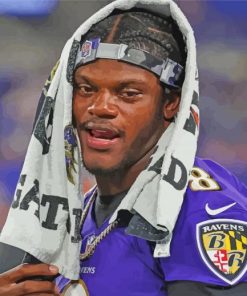 Lamar Jackson Paint By Numbers