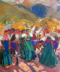 People Dancing Joaquin Sorolla Paint By Numbers