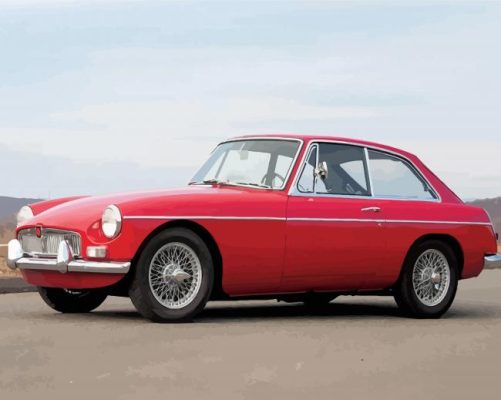 Red Mgb Paint By Numbers