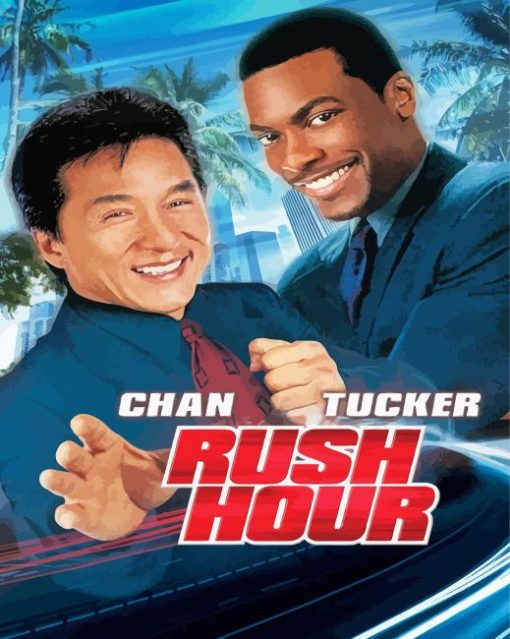 Rush Hour Chan And Tucker Poster Paint By Numbers