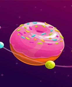 Space Donut Paint By Numbers